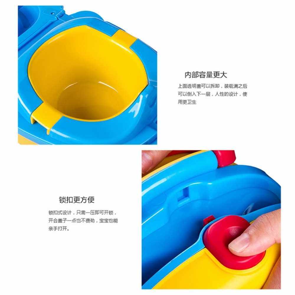 Baby Portable Potty with Good Sealing Ability Large Capacity Childen Emergency Urinal Toilet Kids Pee Training Cup for Camping Car Travel (Rose Red)