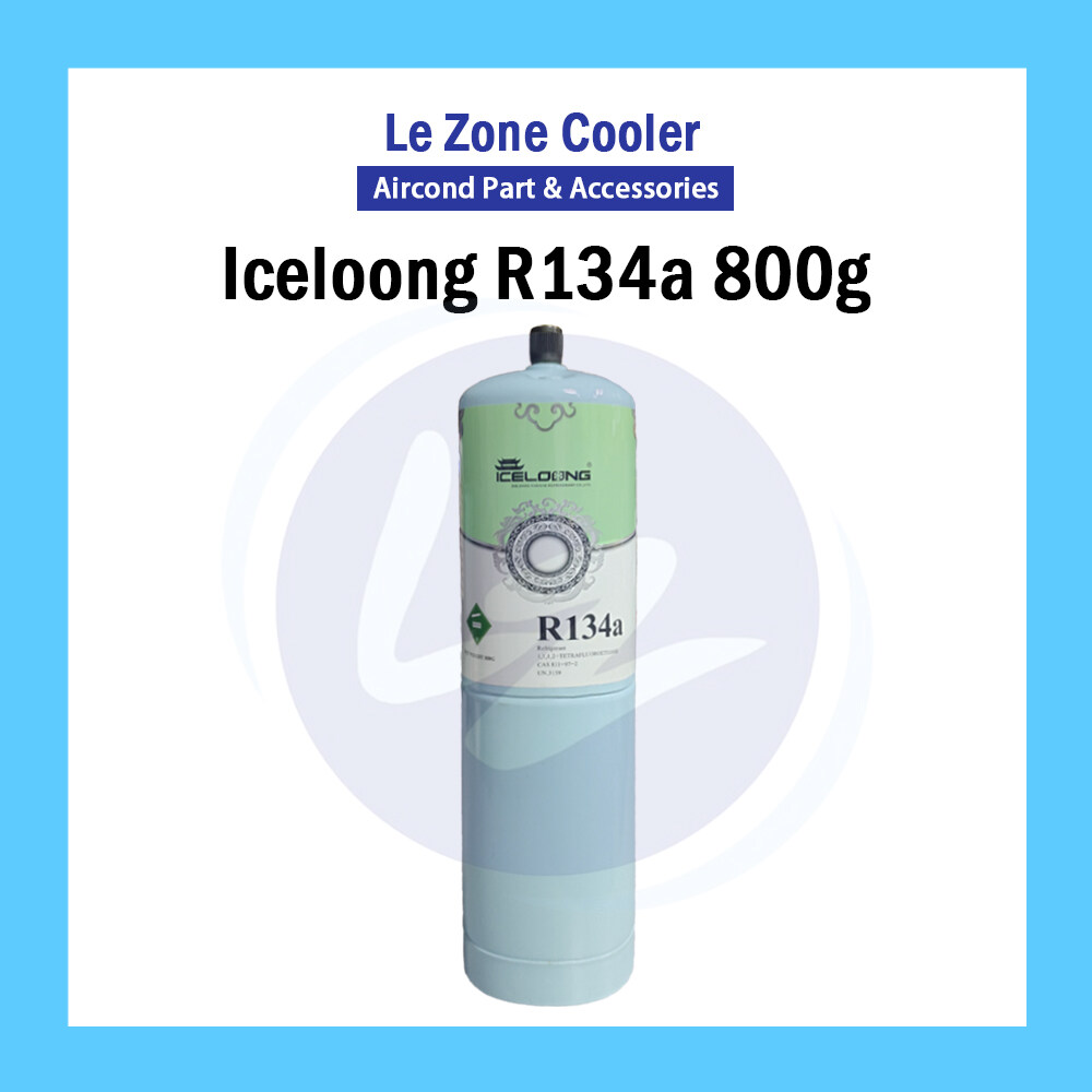 Iceloong R134a Gas R134 Gas 800g Refrigerator Car Aircond Gas Kereta Peti Sejuk Gas