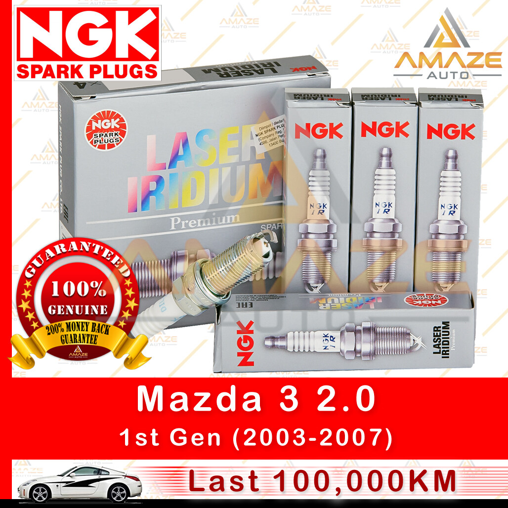 NGK Laser Iridium Spark Plug for Mazda 3 2.0 (1st Gen) (03 - 07) - Amaze Autoparts