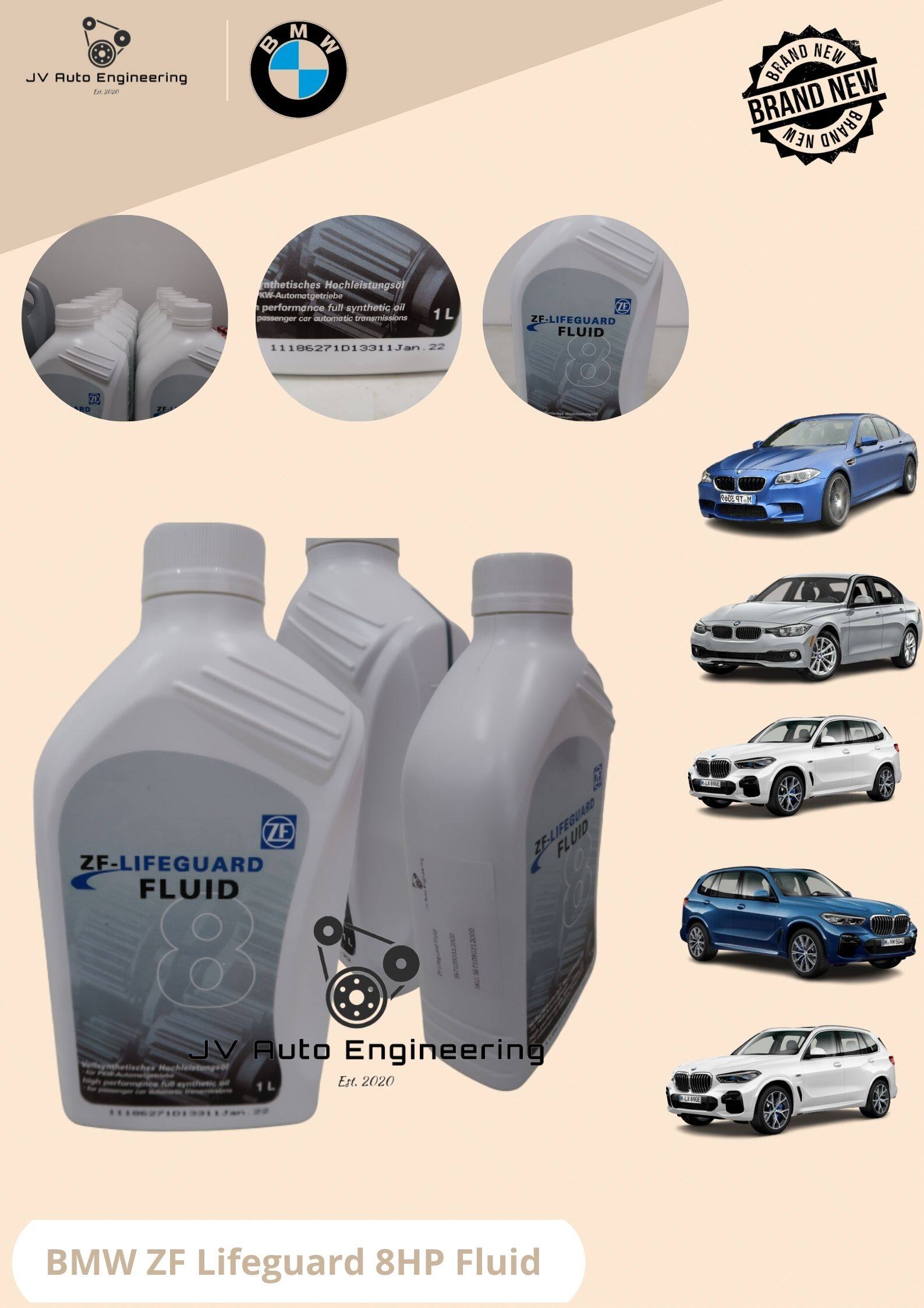 ZF Lifeguard 8HP 8 SPEED / 6HP 6 SPEED ATF Transmission Oil BMW F10 F30