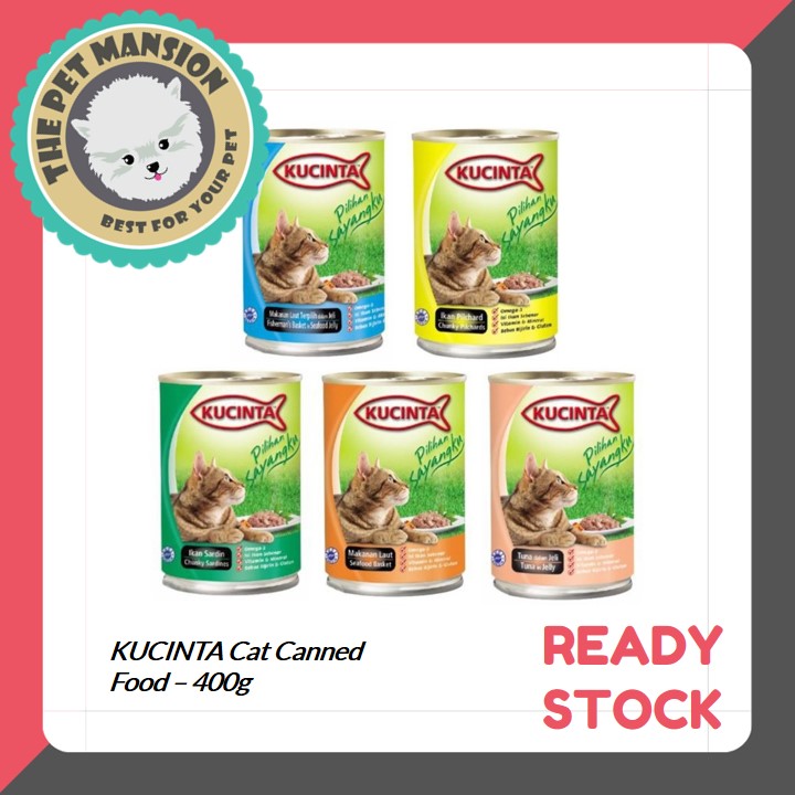 membeli Kucinta Cat Canned Food / Kucinta Makanan Kucing Tin (400g