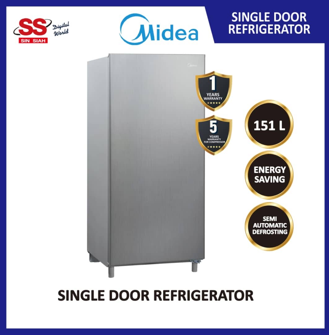 Harga Peti Ais MIDEA 151L Single Door Refrigerator MS-196 2020 Harga Peti Ais MIDEA 151L Single Door Refrigerator MS-196 2020