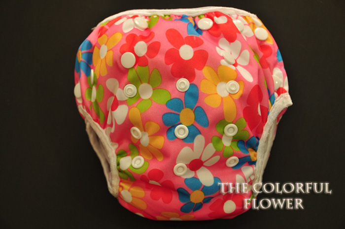 Wonder bb Baby Swim Diaper All-in-One Diaper (The Colorful Flower)