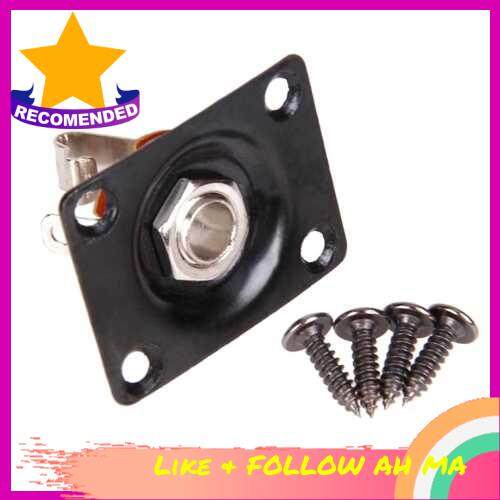 BEST SELLER 6.35mm 1/4\'\' Square Guitar Jack Portable (Black)