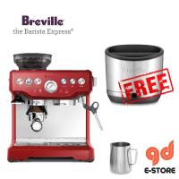 Breville BES870 Barista Express Espresso Machine Silver Red Black Charcoal