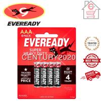 EVEREADY AAA/AA Battery Super Heavy Duty R03 AAA/AA Battery 1212 BP4 4pcs/pack New Pack