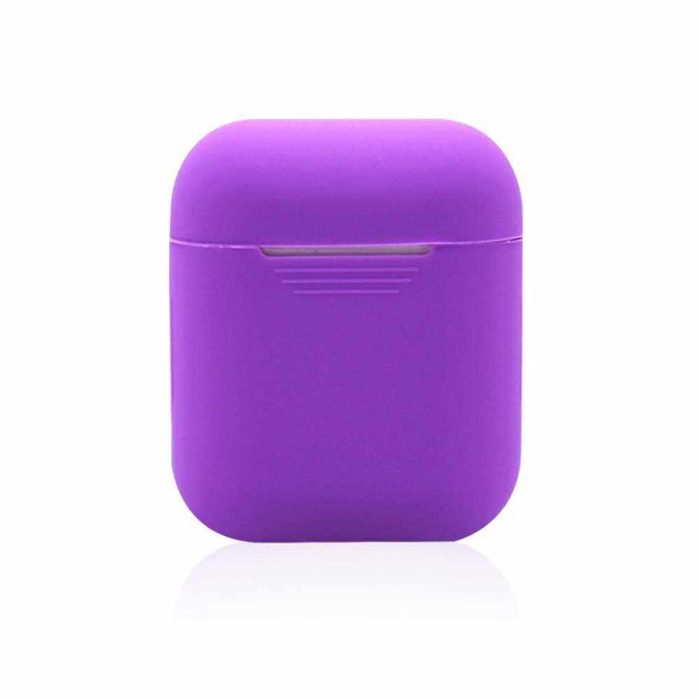 Soft Silicone Shock Proof Headphones Storage Box (Purple)