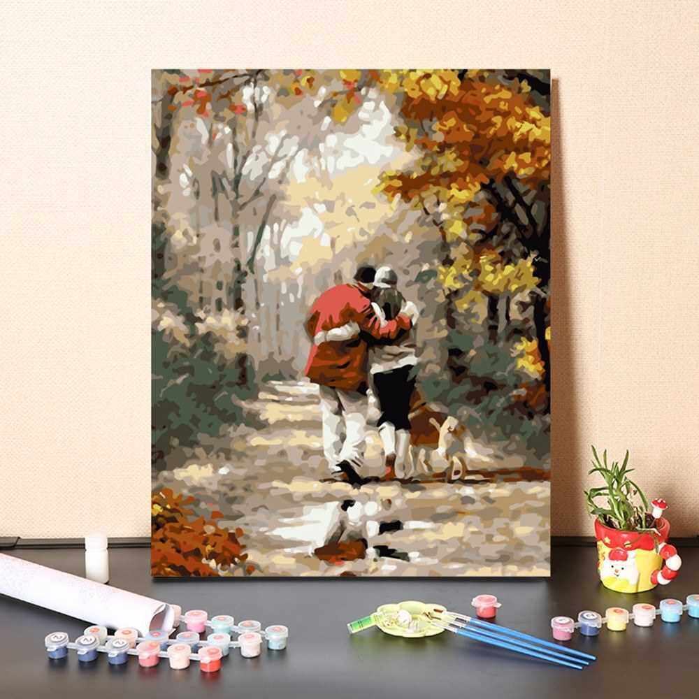 DIY Oil Painting Paint by Numbers Environmental Drawing Paintwork with Paintbrushes and Paint for Kids & Adults (5)