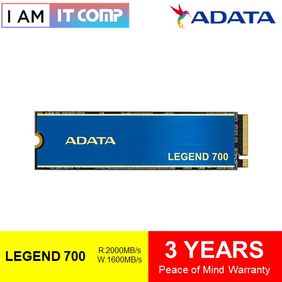 ADATA LEGEND 700 PCIE GEN3X4 M.2 2280 SSD ( 256GB )