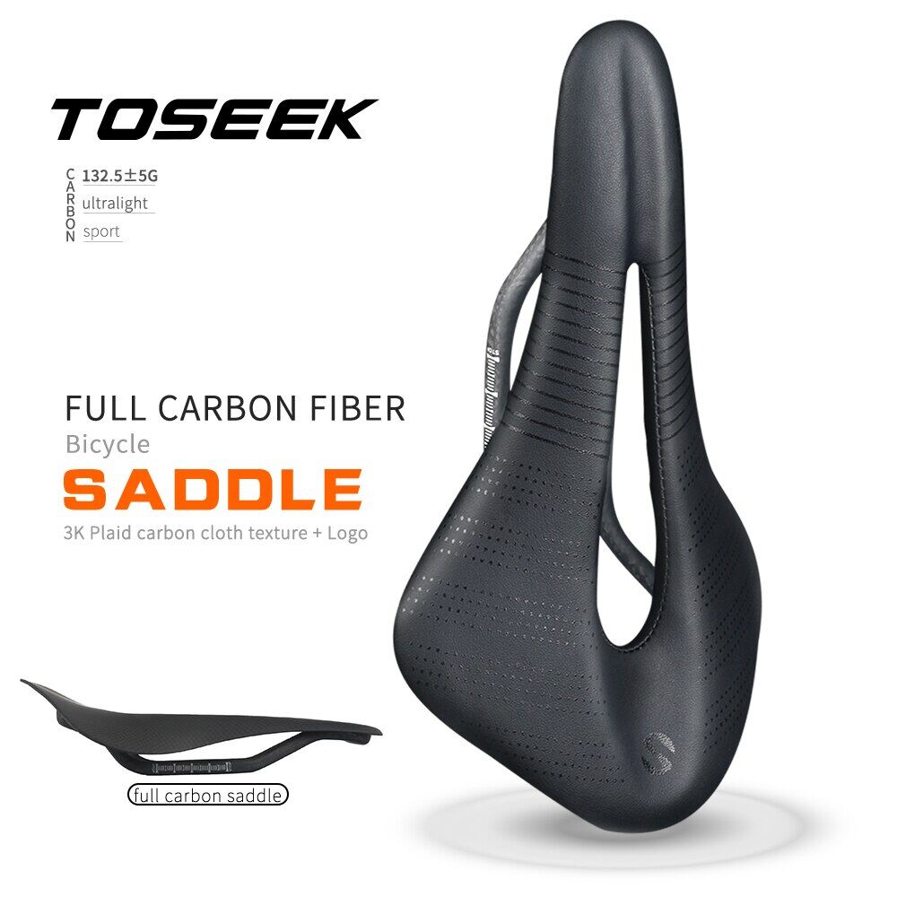 Toseek yên xe đạp leo núi hoàn toàn bằng carbon yên xe đạp đường trường yên xe đạp leo núi carbon đệm siêu nhẹ