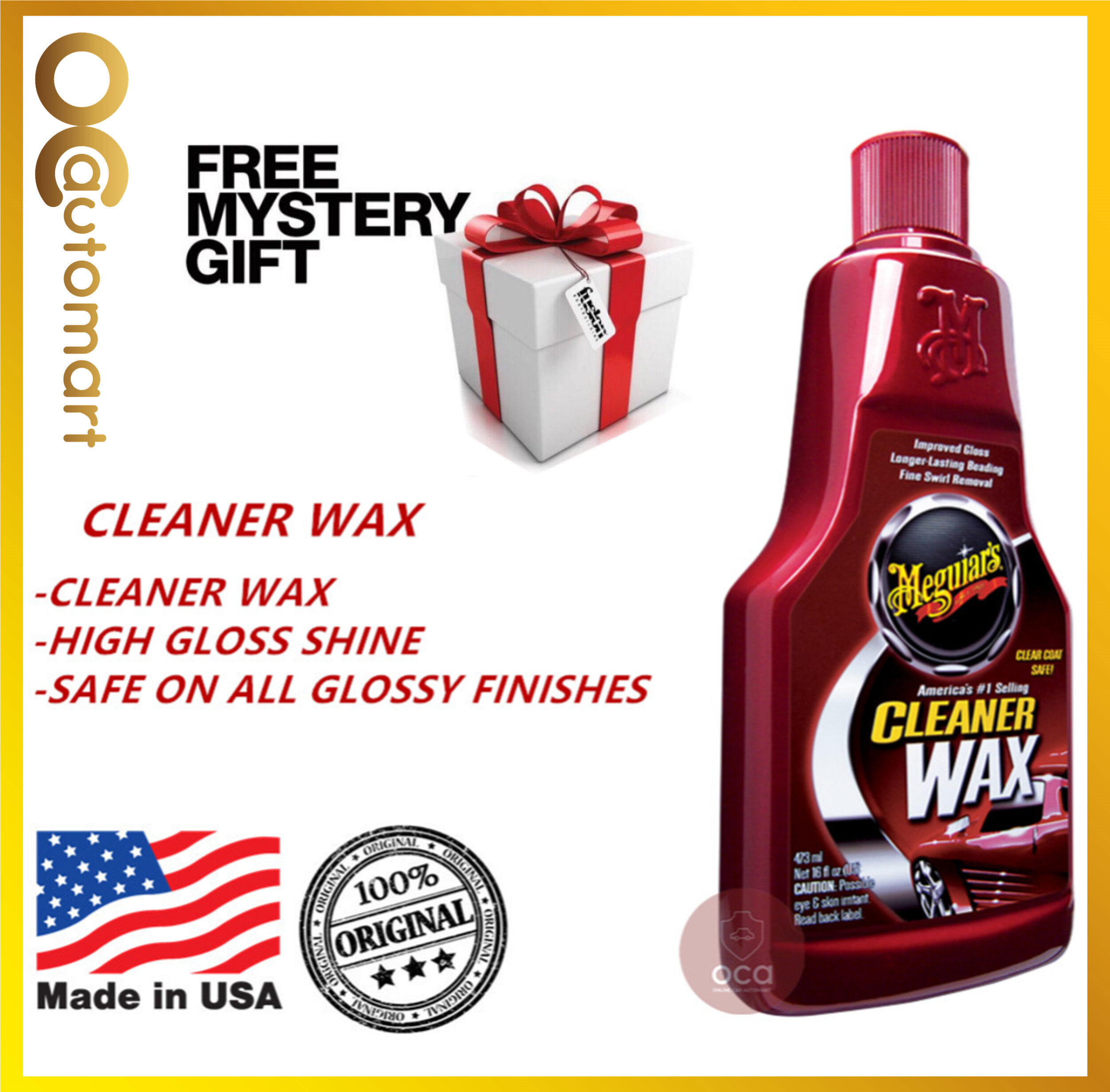 ( Free Gift ) Meguiar's / Meguiars Cleaner Wax Liquid A1216