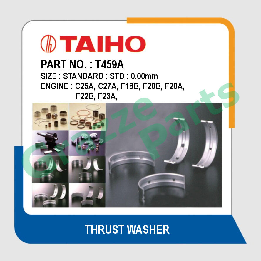 Taiho Thrust Washer T459A Honda Accord SM4 SV4 Prelude Odyssey C25A C27A F18B F20B F20A F22B F23A G2