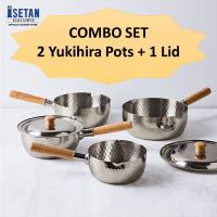 [COMBO SET] 2 Yukihira Pots + 1 Lid (Stainless Steel)