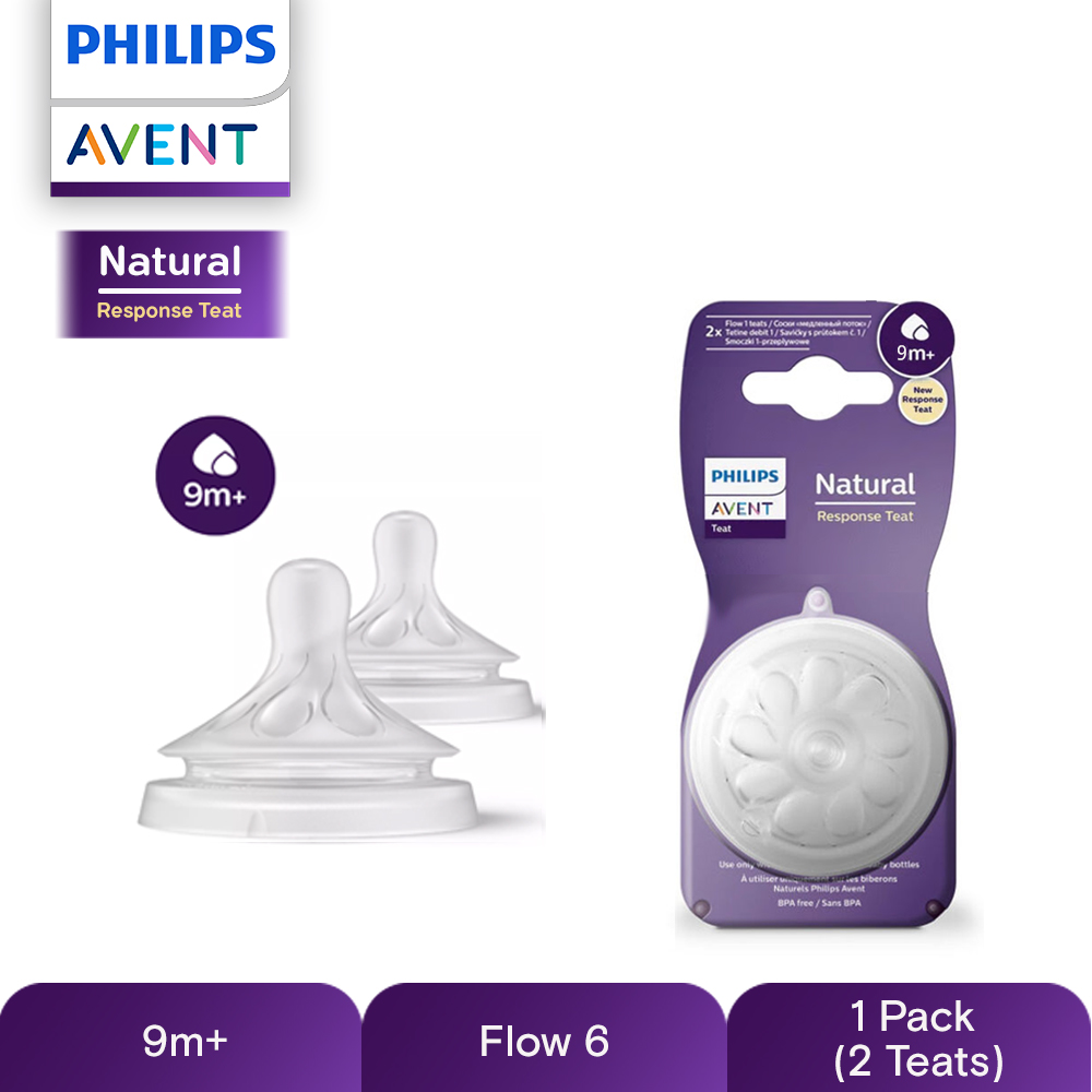 Philips Avent Natural Response Baby Bottle 4oz/9oz/11oz Clear Blue/Pink/Giraffe/Koala