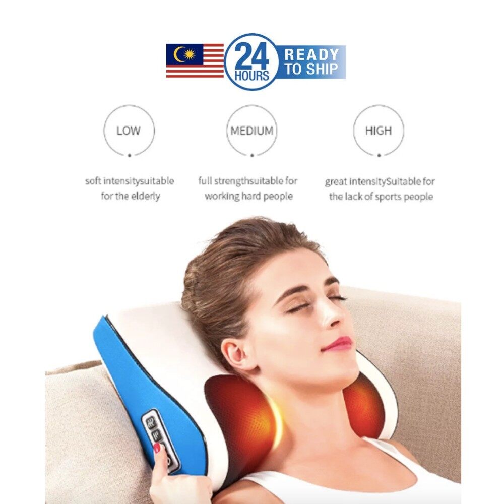 [ MALAYSIA READY STOCK ] Multifunctional Electronic Neck Shoulder Massager Tired Body Rest Relax Comfort Health Home Car Device Office Gift Mesin Urut Rehat Sihat