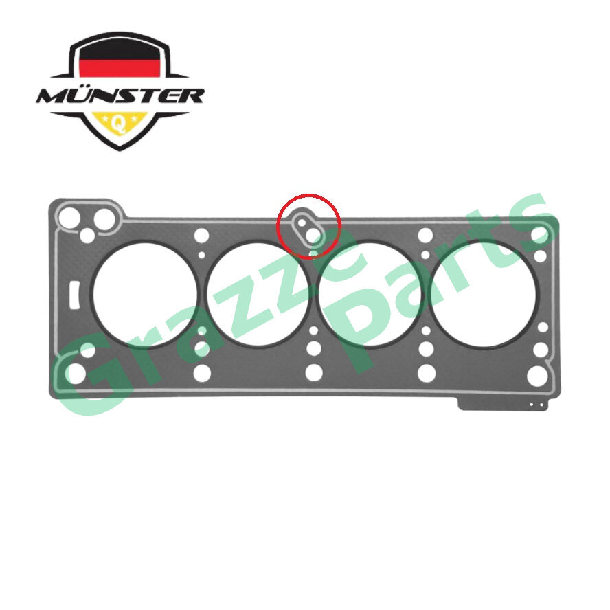Münster Cylinder Head Gasket 7700739302 for Renault Kangoo Kangroo 1.4 8V E7J K7J (Carbon) (Have 2 t