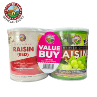 [Twin Pack] Country Farm Organics - Certified Organic Red Raisin (300g) & Green Raisin (300g)