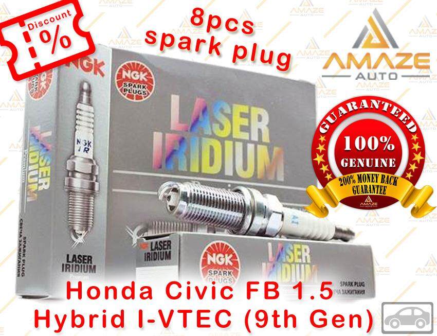 NGK Laser Iridium Spark Plug for Honda Civic FB 1.5 Hybrid I-VTEC (9th Gen)