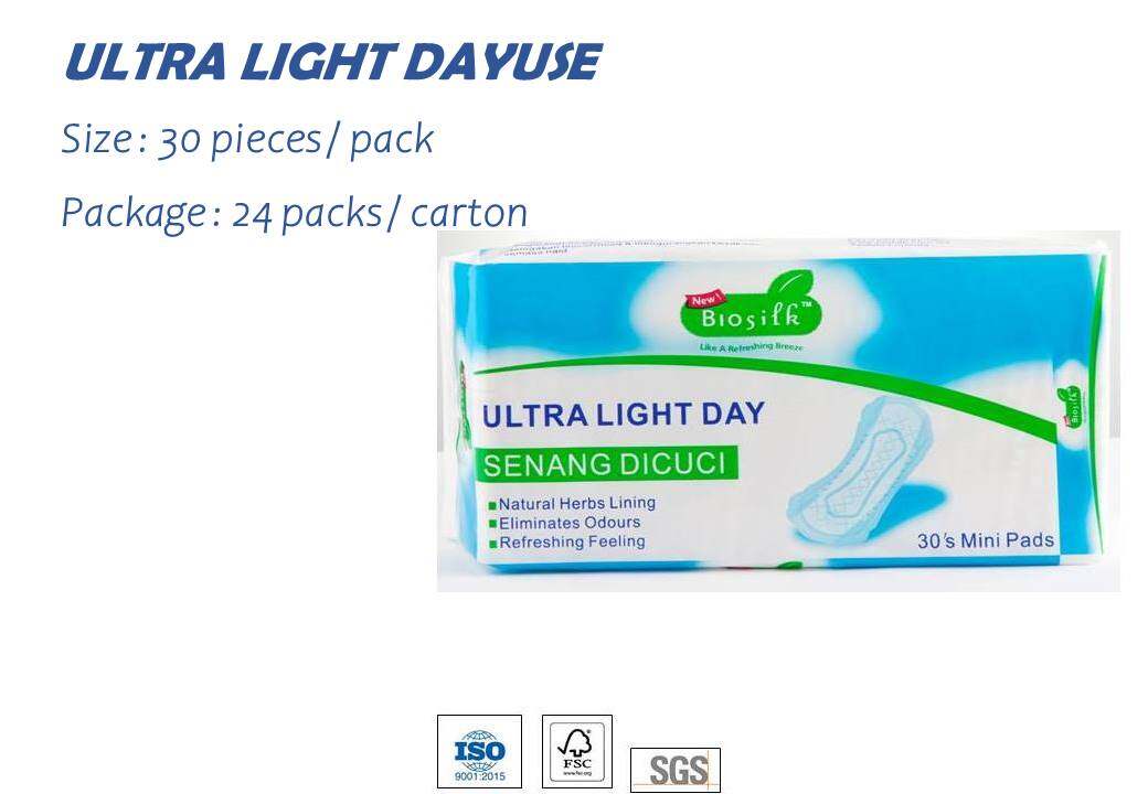 Biosilk Herbal Ultra Light Day 18cm 30's