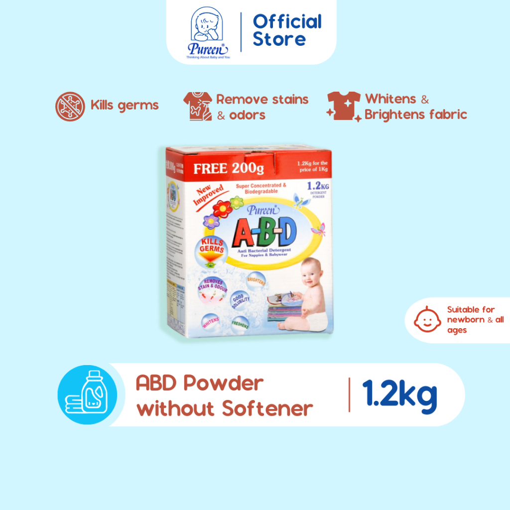 Pureen ABD Antibacterial Powder Detergent (1.2KG)