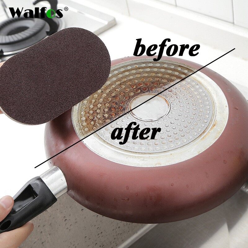 WALFOS khử nhiễm tắm bàn chải Sponge Tile Brush Hot bán ma thuật mạnh mẽ khử nhiễm tắm bàn chải nhà bếp làm sạch công cụ