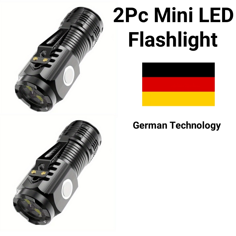 【24 hours Delivery】mini torchlight rechargeable USB mini led flashlight lampu suluh zoom portable waterproof Outdoor Hiking Camping Super Bright mini torch light 手电筒迷你