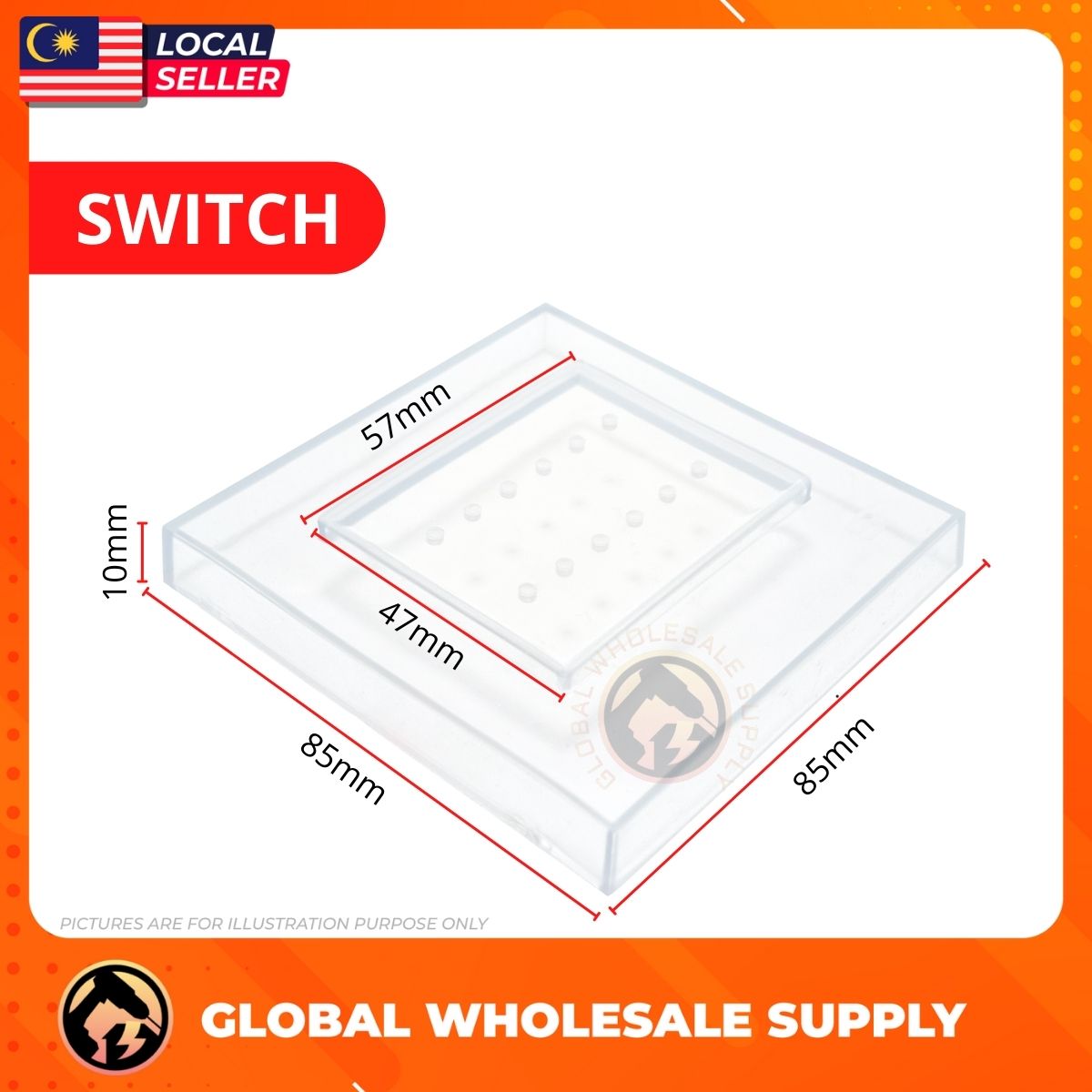 [READY STOCK] SP SOCKET / Switch Protector Anti Shock Silicone Protector Waterproof Protect Cover Child For Bathroom