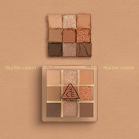 3CE Multi Eye Color Palette 9 matte shimmer glitter shades smooth layering texture with buildable pay off no clump