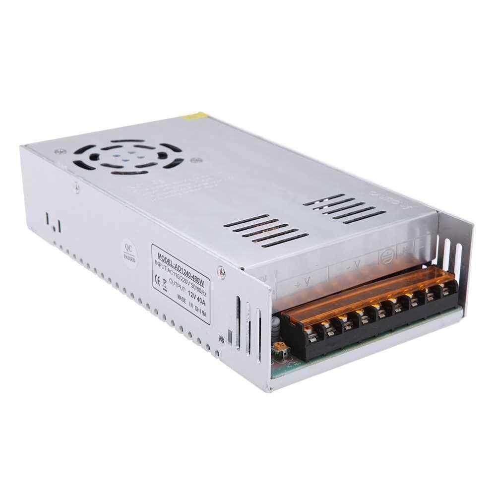 Best Selling LED Driver Switch Power Supply AC 110V/220V to DC 12V 40A 480W Voltage Transformer for Led Strip