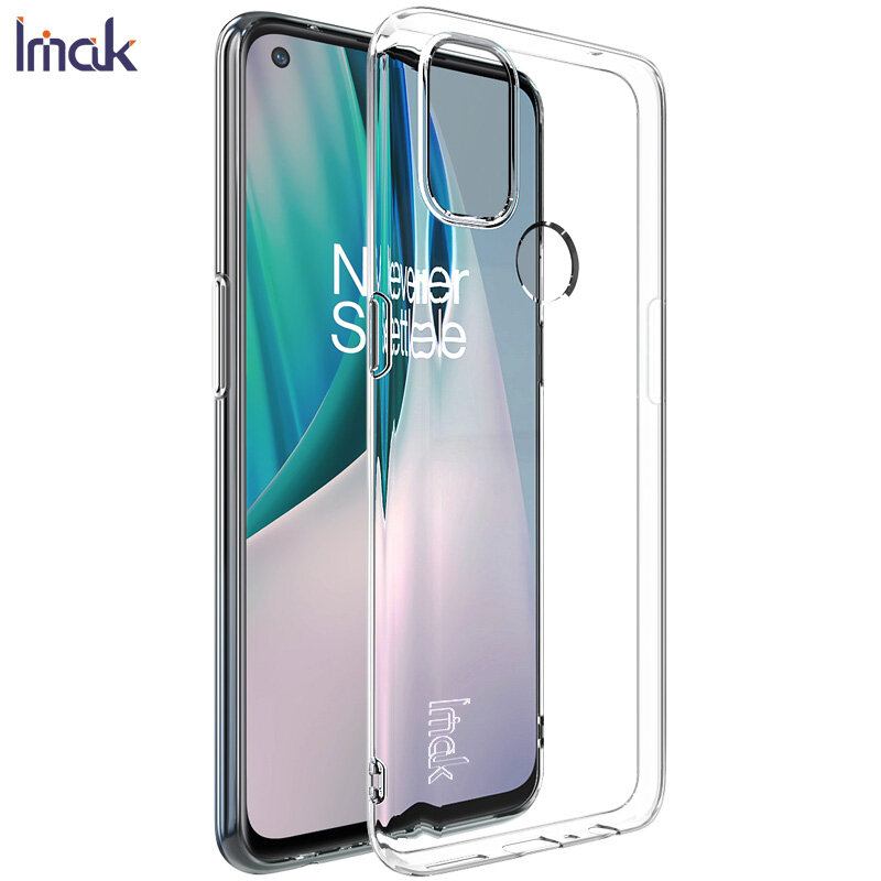 Cho OnePlus Nord N10 5G/OnePlus Nord N100 IMAK Rõ Ràng Mềm Silicon Trường Hợp Dày Lên Loại An Toàn Hơn Chống Sốc Bảo Vệ vỏ