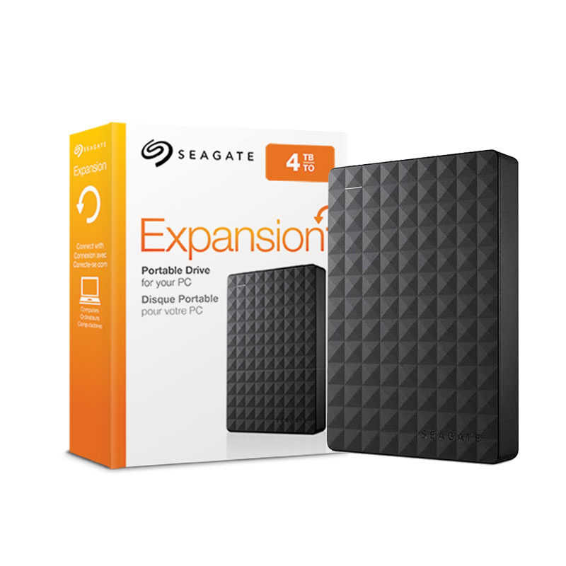 Seagate Expansion  4TB USB 3.0 Portable External Hard Drive with Drag-and-Drop File Saving Windows Compatibility External Hard Disk