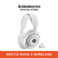 SteelSeries Arctis Nova 5 Wireless Gaming Headset 360 Spatial Surround Sound 2.4GHz / Bluetooth Headphone White 61671