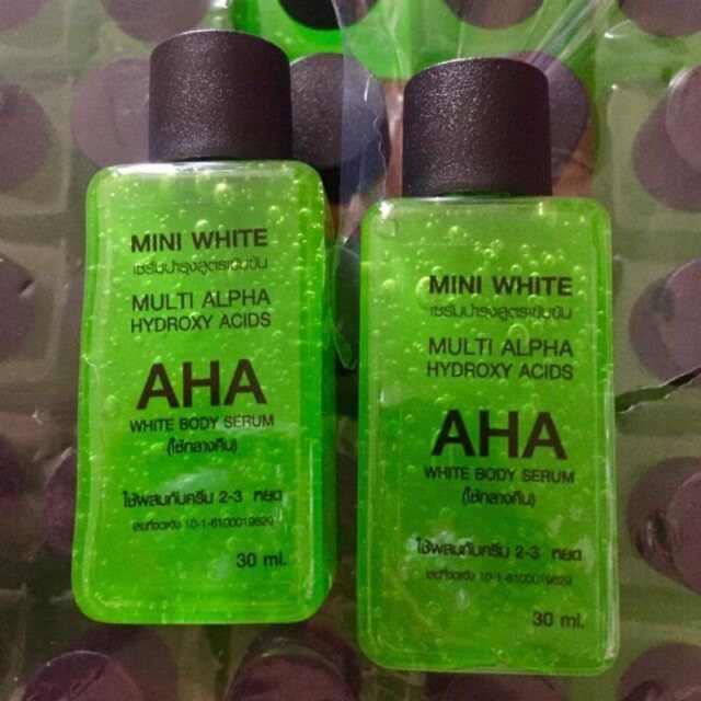 AHA White Body Serum / green apple