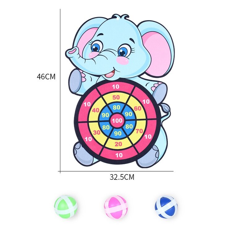Elephant oy Target Sticky Ball Dart Board Creative Party Game
