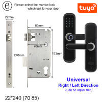 RAYKUBE Fingerprint Lock Wifi Tuya Smartlife APP IC Card Digital Code Electronic Door Lock Home Security Mortise Lock X3