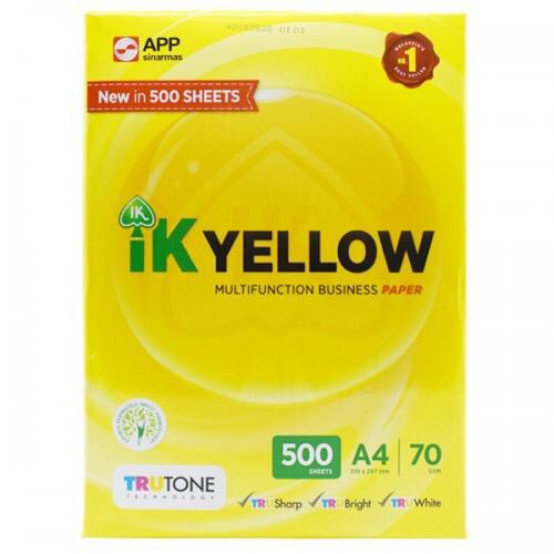 IK Yellow A4 Paper 70gsm 500sheets