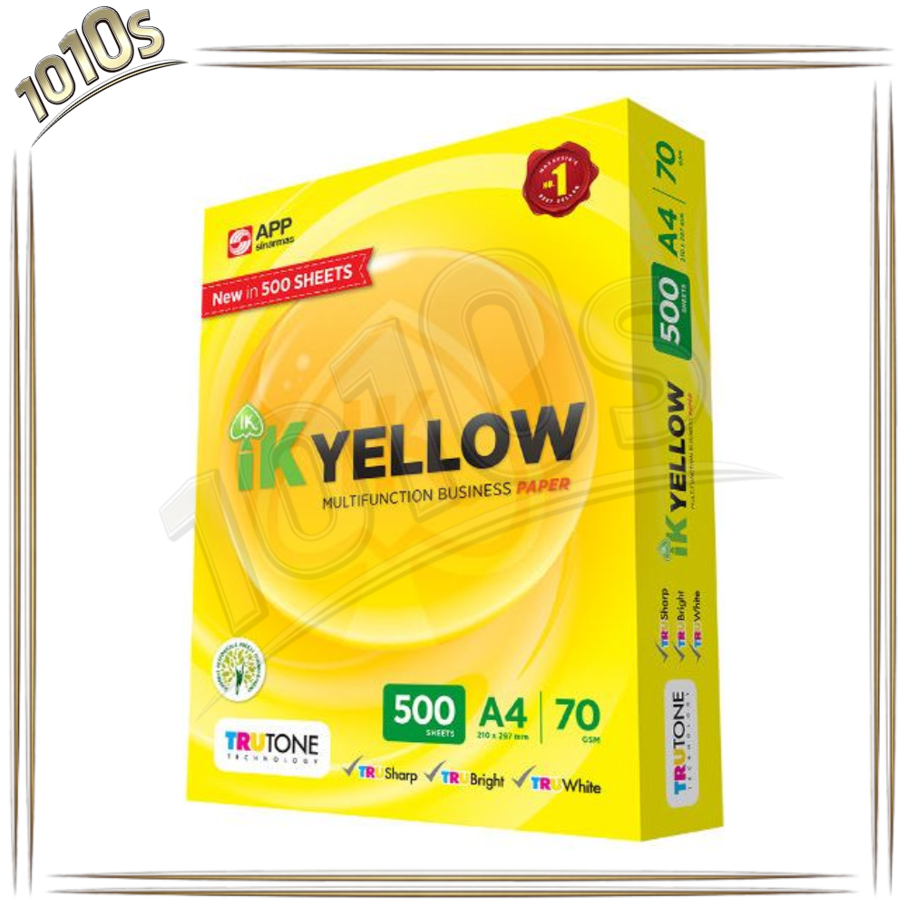 500 sheets/450 sheet A4 ik yellow paper/1 ream/Printing Paper 70gsm/80gsm/Kertas A4/Copy Paper/a4纸