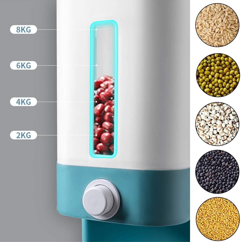 Nordic 10kg Automatic Rice Dispenser with Rinsing Cup 北欧风加厚自动密封米缸 自动米桶 BEST SELLER