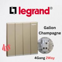 Champagne - Legrand Galion Switches 13A 15A Switch Socket Multi Socket 1Gang 2Gang 3Gang 4Gang 1Way 2Way Tel Bell