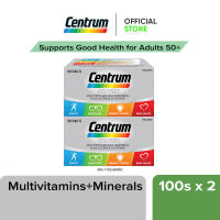 Centrum Silver Multivitamin-Multimineral Plus Lutein Healthy Eyes&Lycopene Good Health for Adult Value Pack (2 x 100s)