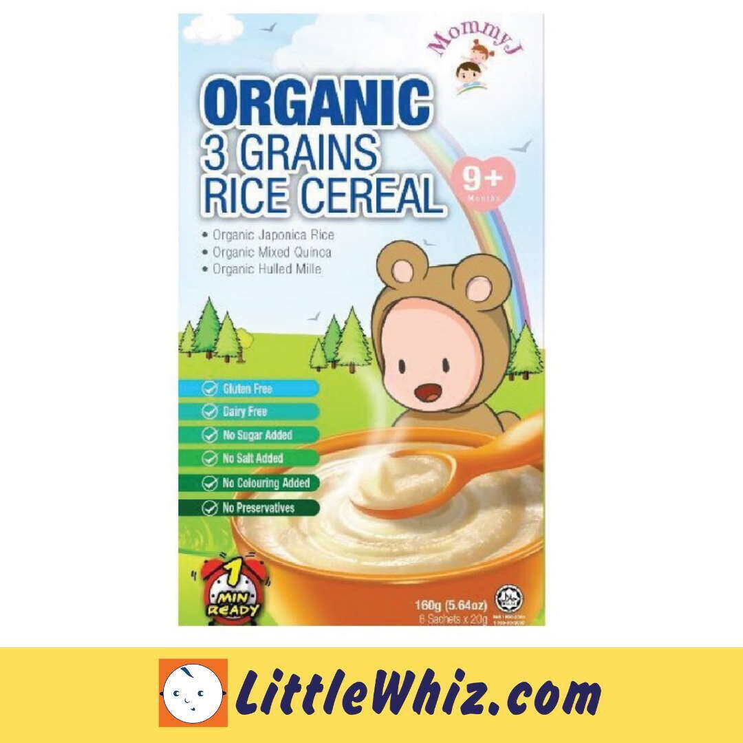 Mommy J: Baby Organic 3 Grains Rice Cereal 160g