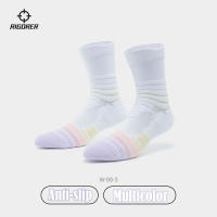 RIGORER Stokin Basketball Socks Anti Slip High Cut Breathable Mens Sports Socks Towel Bottom Antibacterial Elite Unisex Socks Badminton Socks Stoking Bola Sepak 袜子