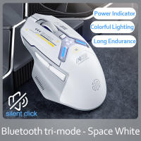 INPHIC IN9 Gaming Mouse Rechargeable 10000DPI 6 Buttons Programmable RGB Lighting Tri-mode Bluetooth Optical Mouse (type C wired/2.4GHz/Bluetooth5.0)