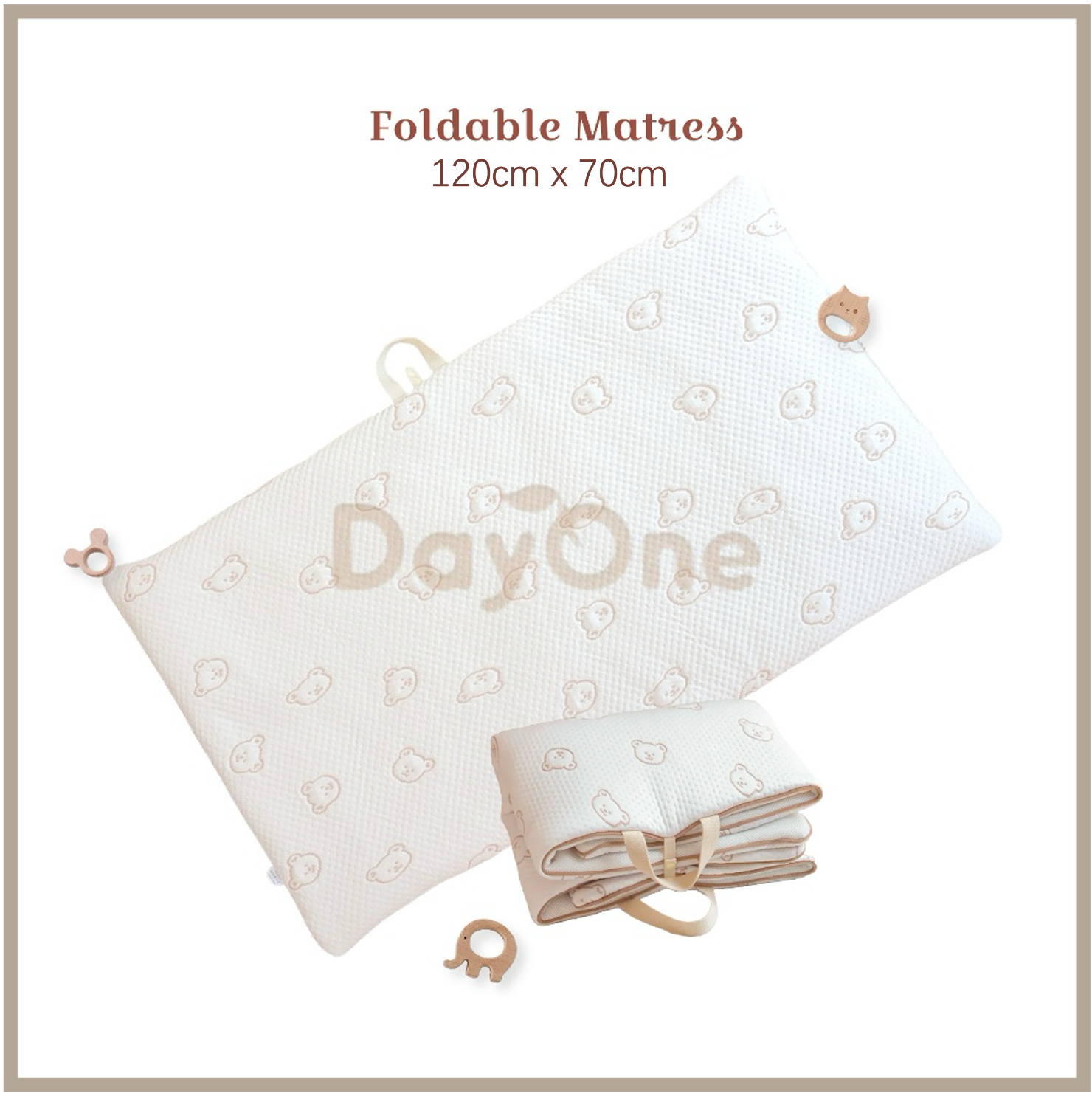 Day One Cooling Folding Mattress Baby Kindergarten Portable Folding Mattress Travel Foldable Tilam Lipat Kanak-Kanak