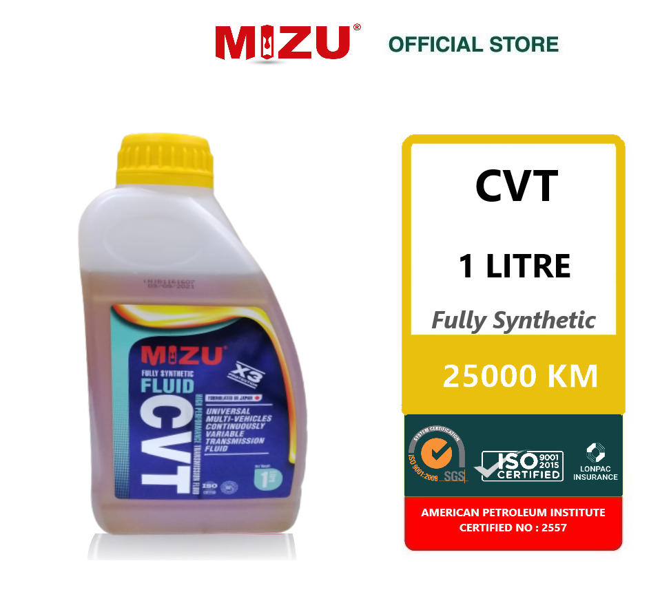 MIZU CVT fluid fully synthetic auto gear oil protection viral proton