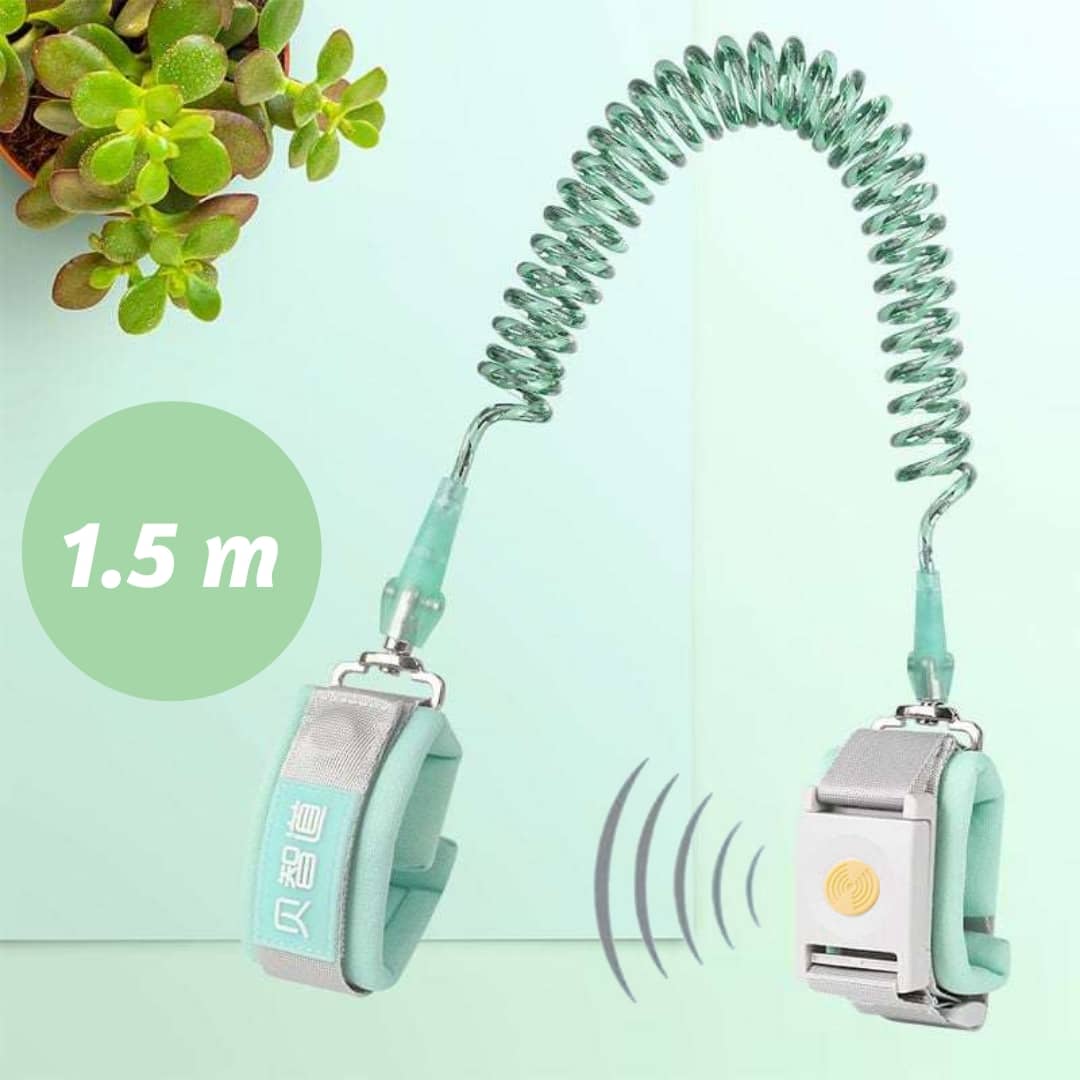 Infant Baby Kids Child Anti Lost Baby Safety Harness Wrist Band with Transaction Rope Protection Sticker Key Lock and Sensor Child Safety Lock Kids Supplies Walking Hand Belt Outdoor