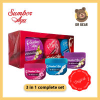 Sumber Ayu Lulur Mandi Set (200ml x 3) / Body Scrub