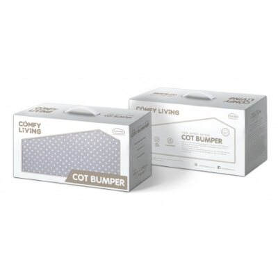 ComfyBaby: Comfy Living - Cot Bumper - 2pcs - Grey Dot