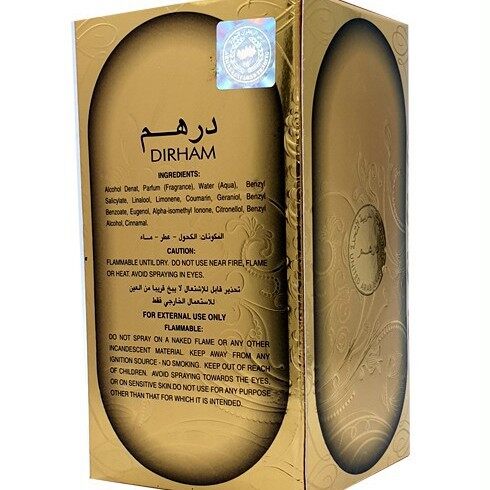 [ Classic Arab Original ] Dirham Gold prefum 100ml Arabic Dubai by Ard al Zaafaran Original
