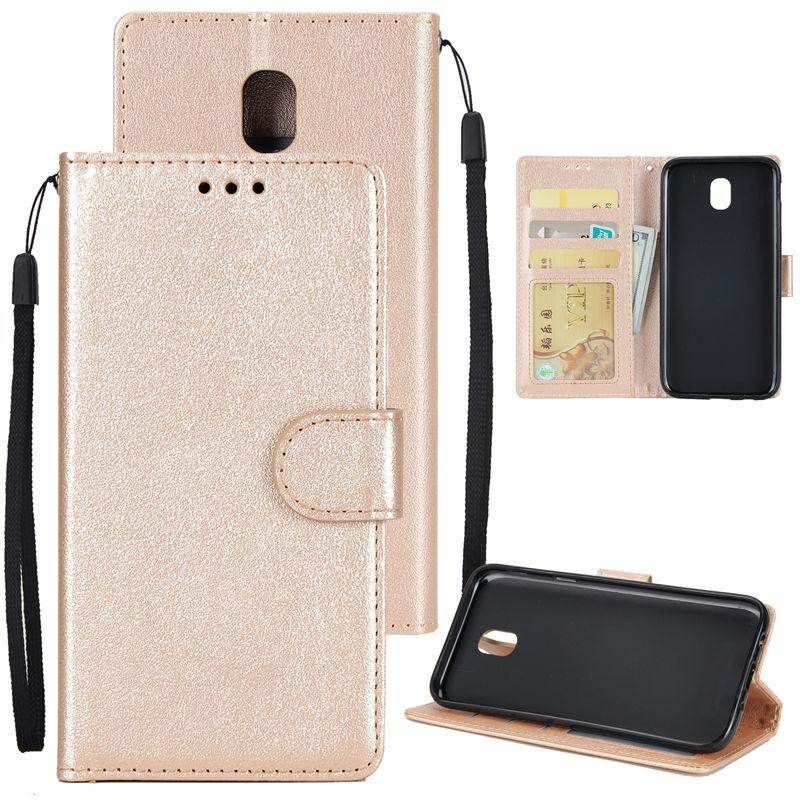 Bao Da PU Sang Trọng Nhẹ Dành Cho Samsung Galaxy J7 Plus Ngăn Đựng Thẻ Bên Trong 5.5 Inch Ốp Lưng Lật TPU